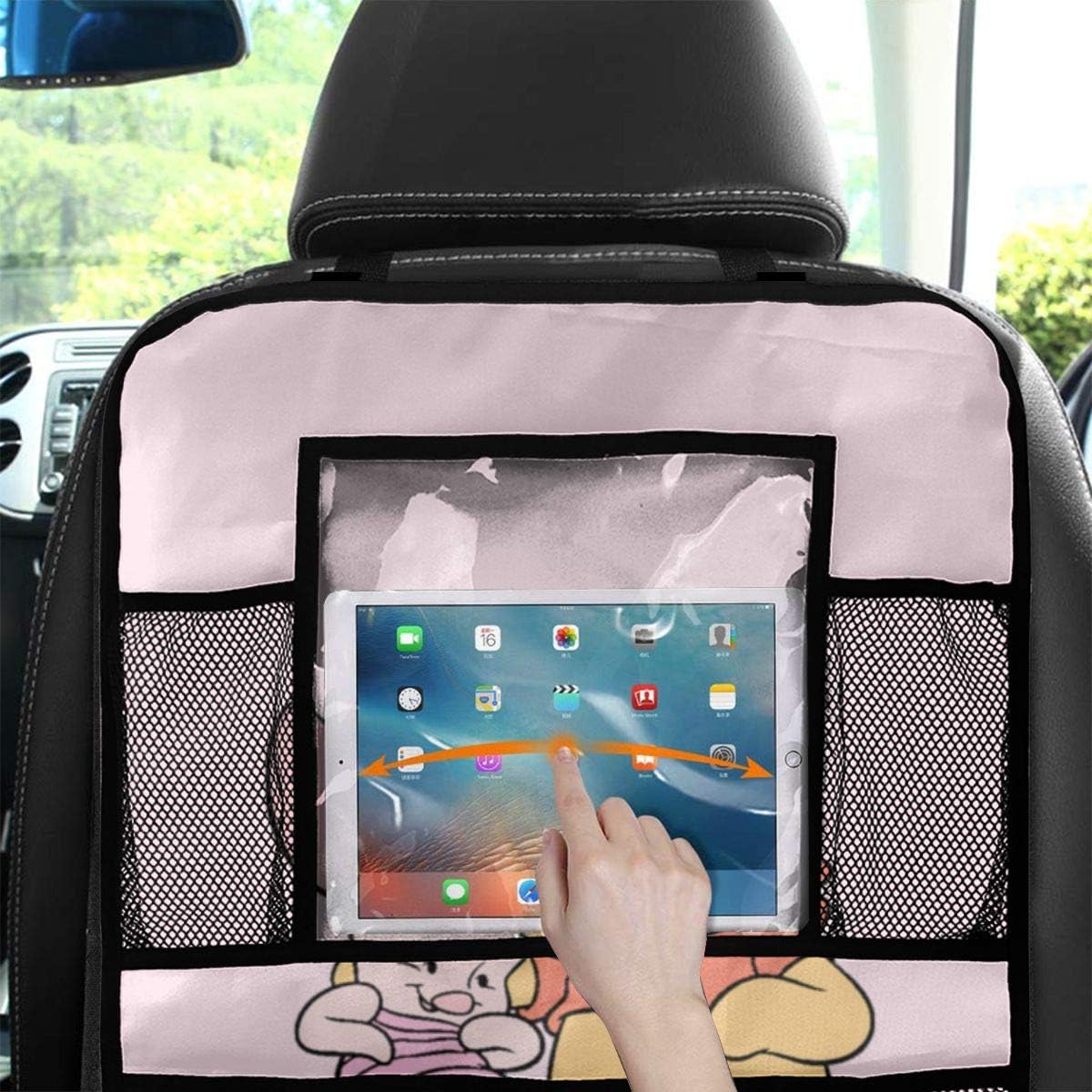 Amazon くまのプーさんとピグレット8 車用シートバックポケット 大容量 ド 取り付け簡単 多機能収納 車用収納ポケット 2枚セット ポケット ケース カバー 車 バイク