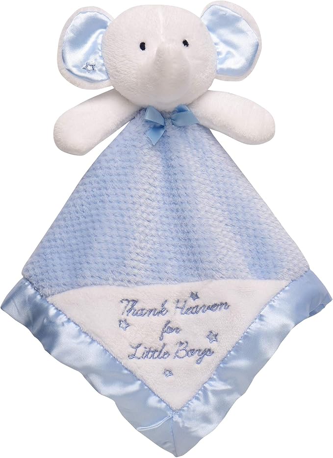 Elephant Embroidered Snuggle Blanket Rattle with Satin Back and Trim Buy Online at Best Price