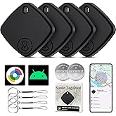 Air Tracker -4 Pack, 2026 New Bluetooth Tracker Tags, Android Tracker Tags Work with Google Find Hub Device App, Bluetooth Luggage Tracker for Keys, Backpack,Suitcase,Travel