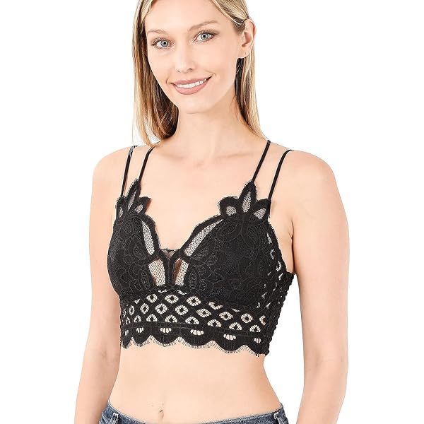 zenana crochet lace dress Zenana PLUS CROCHET LACE RUFFLE CAMI DRESS in