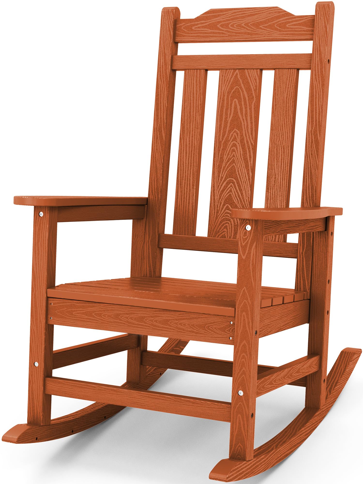 SERWALL Outdoor Rocking Chair Orange Image SERWALL Outdoor Rocking Chair Orange Image