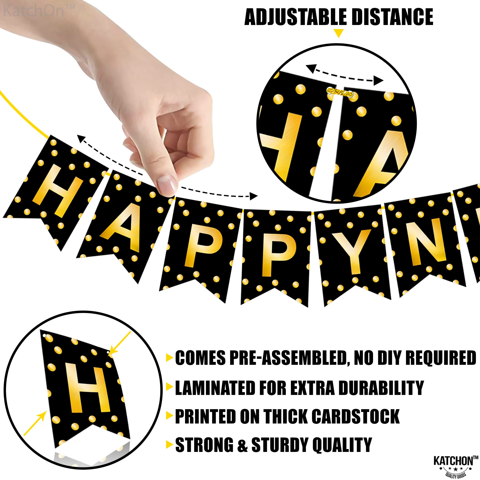Mua KatchOn Happy New Year Banner 2025 - No DIY, 10 Feet | New Years ...