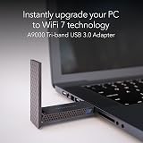 NETGEAR Nighthawk WiFi 7 USB 3.0 Adapter A9000 BE6500 Tri-Band up to 6.5 Gbps view 2