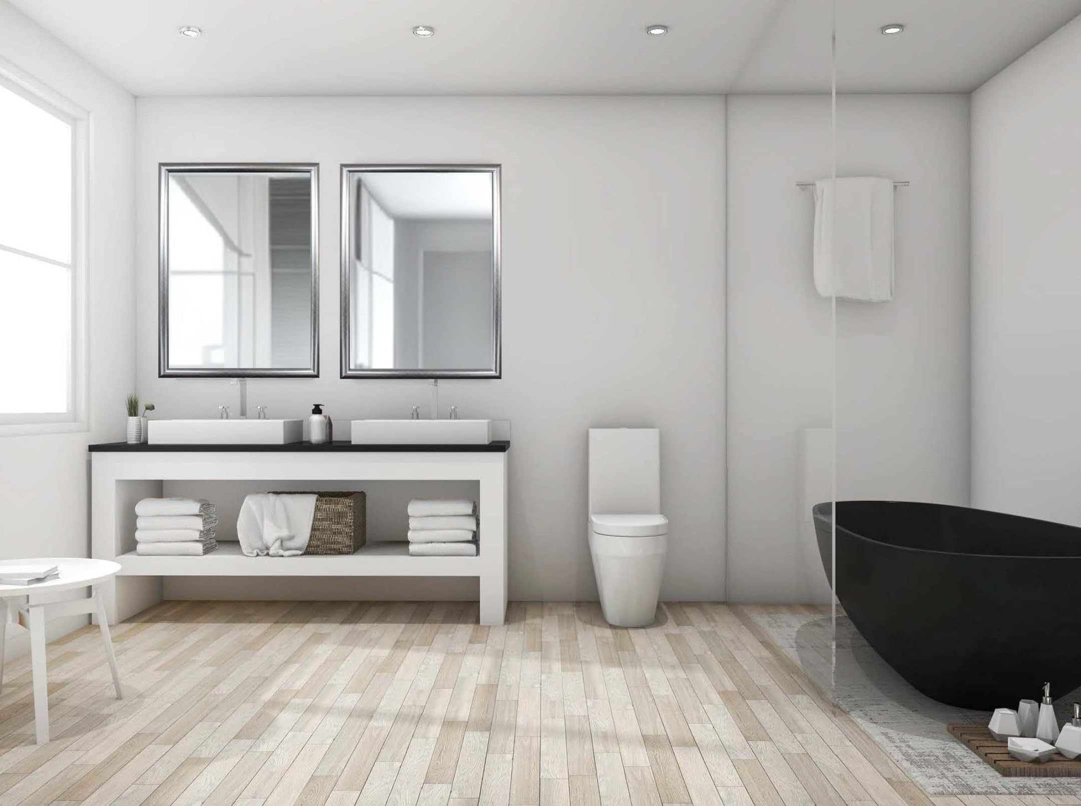 Zalena Jim 30 x 25 cm Frame Wall Mirror Design Mirror Bathroom Mirror for the Home Guest Bathroom Hallway Gadrobe Living Room