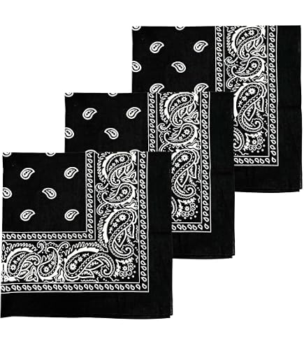 Amazon.com: MDSTYLE 3 Pack Extra Large Bandanas 27” x 27” 100