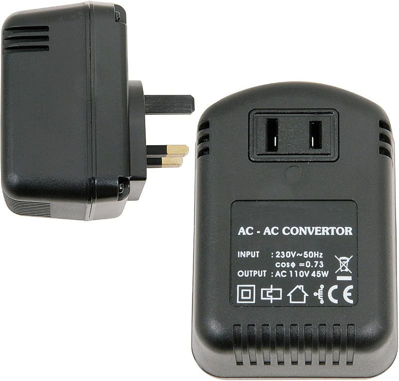 Loops UK to US Voltage Step Down Converter 230V to 110V 45W Mains Adapter