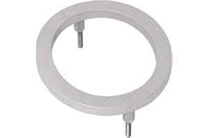 Montague Metal Products MHN-12-F-BA1-0 Floating House Number, 12" x 10.75" x 0.375",Polished Brushed Aluminum,MHN-12-F-BA-0