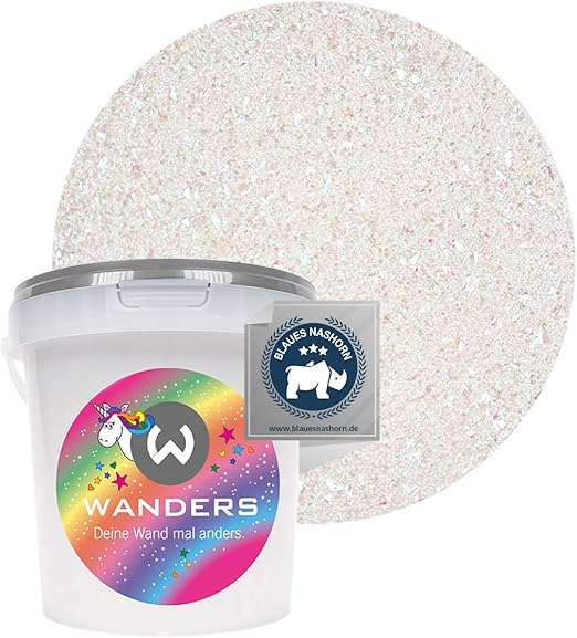 Wanders24 Einhornspucke 1 Liter Wandfarbe Glitzer Glitzerfarbe Fur Wand Ungiftig Glitzer Wandfarbe Made In Germany Amazon De Baumarkt
