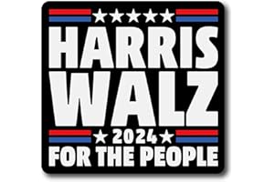 ARKWISDOM Harris Walz 2024 for The People Magnet | 5.5-Inch by 5.2-Inch UV Printed Vinyl Decal Sticker Pack | HarrisWalz100 Magnet
