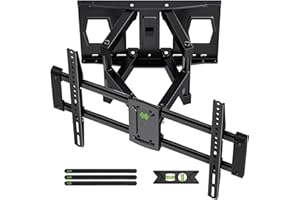 Full Motion Mount, USX MOUNT UL Listed TV Wall Mount for Most 42-84 inch TVs, Holds up to 120lbs, Max VESA 600x400mm, Swivel TV Bracket with Dual Articulating Arms Tilt Rotation Fits 16" Wood Stud