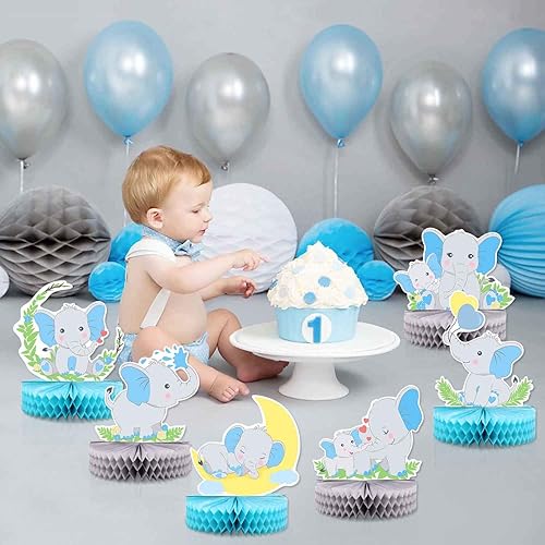 Dessert Table Baby Boy Elephant Baby Shower Ideas 30 Pc Baby