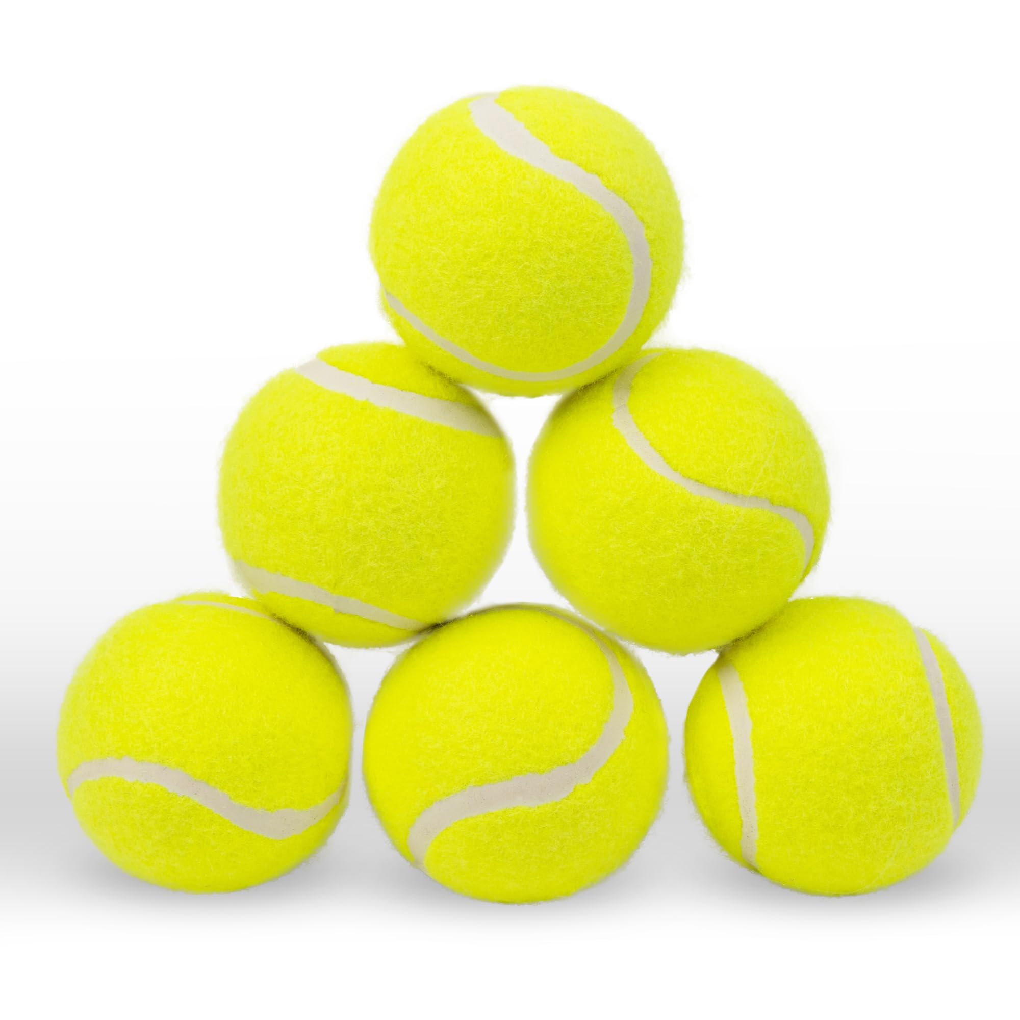 pet prime Dog Tennis Balls 2.5" X 6 PCS for Large Automatic Ball Launcher Tennis Ball Suitable for Max Dog Ball Launcher