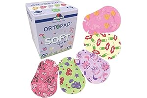 Ortopad® Soft Bamboo Girls Eye Patches, 50/Box (Regular Size, 4+ yrs) Textured Accents