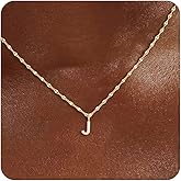Initial Necklaces for Women,14K Gold Plated Necklaces, A-Z Letter Pendant Charm Necklace Trendy Dainty Hypoallergenic CZ Custom Personalized Name Necklace Gold Jewelry Birthday Christmas Gift for Her