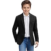 Boys Blazer Lightweight Sport Coat Formal Summer Casual Jacket 2 Buttons | Kids blazer for boy,slim fit,big pockets,suitable for four seasons,wedding prom dinner graduation clothes,breathable