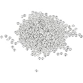 uxcell 2000Pcs Round Crimp Beads, 1.5mm Crimp End Spacer Beads Tiny Stoppers for Bracelet Jewelry Making DIY, Silver Tone