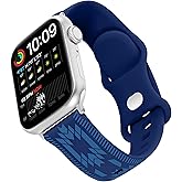 Wrangler® "Aztec Trail" Silicone Band for Apple Watch®, Western Aztec Pattern, Fits all Apple Watch® Series and Sizes