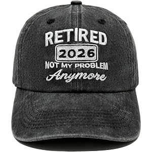 Retirement Gifts for Men 2026 Retired Gifts for Men Dad Grandpa Hat | Funny Retirement Gifts for Men Adjustable Embroidery Re