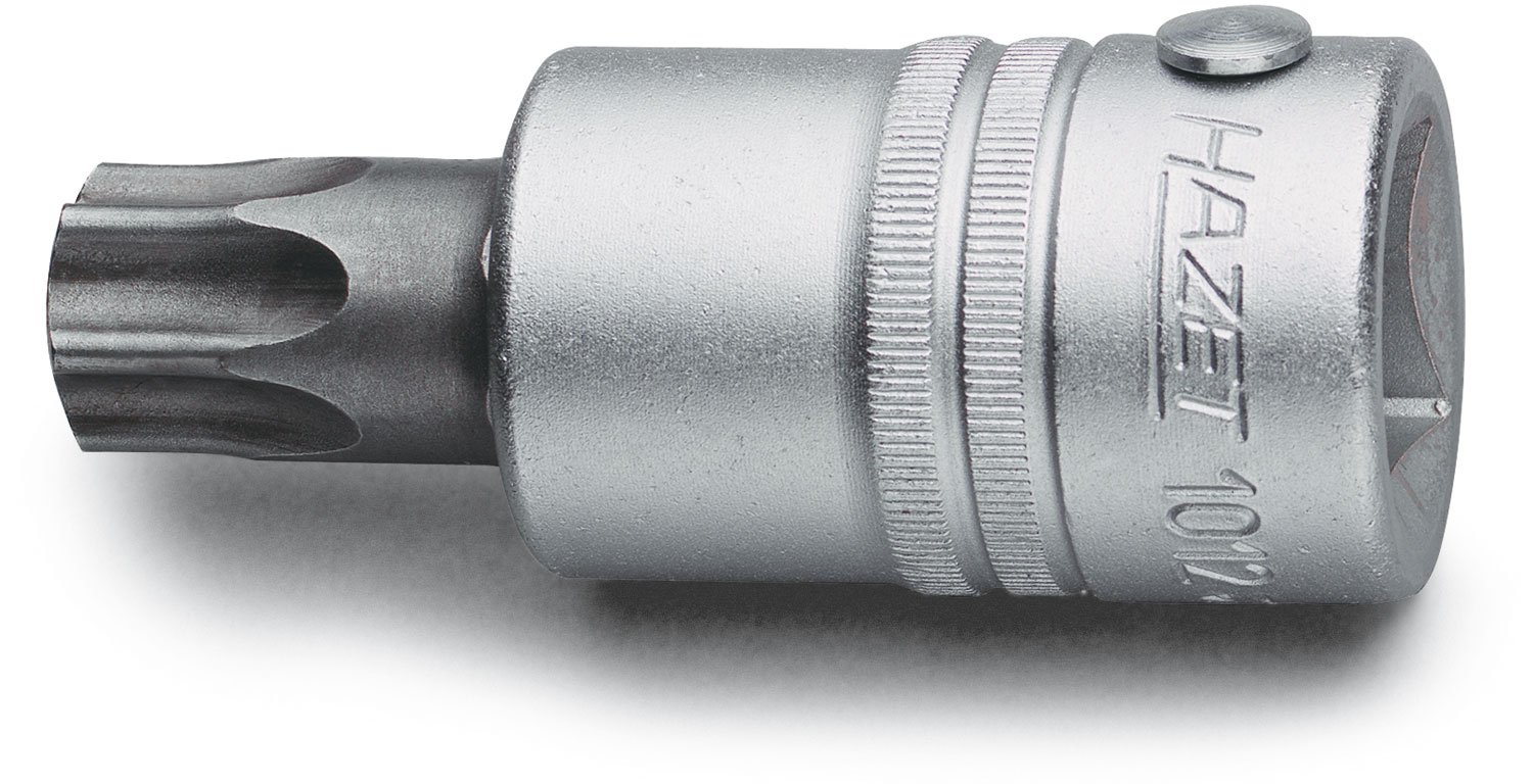HAZET 1012-T90 Torx Profile T 90 Screwdriver Socket Set - CVD-Tin Coated