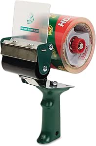 Duck Brand Pistol Grip Tape Gun - Heavy Duty Dispenser For 3 Inch Wide Packing Tape