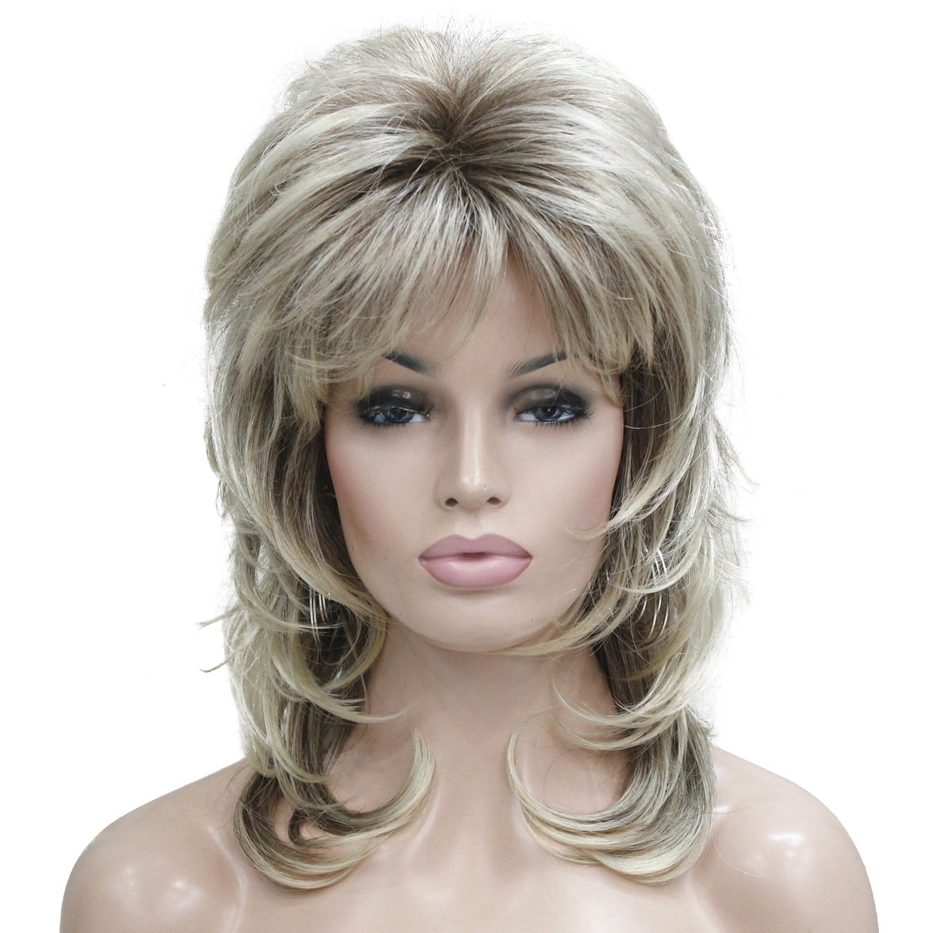 Lydell Long Soft Shaggy Layered Blonde Classic Cap Full Synthetic Wig Wigs — image 1