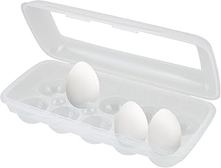 10er Eier Eierdose Eierbox + gratis Microfasertuch -VANI- 30 x 30 cm Behälter Frischhaltedose Vorratsdose Transportbox