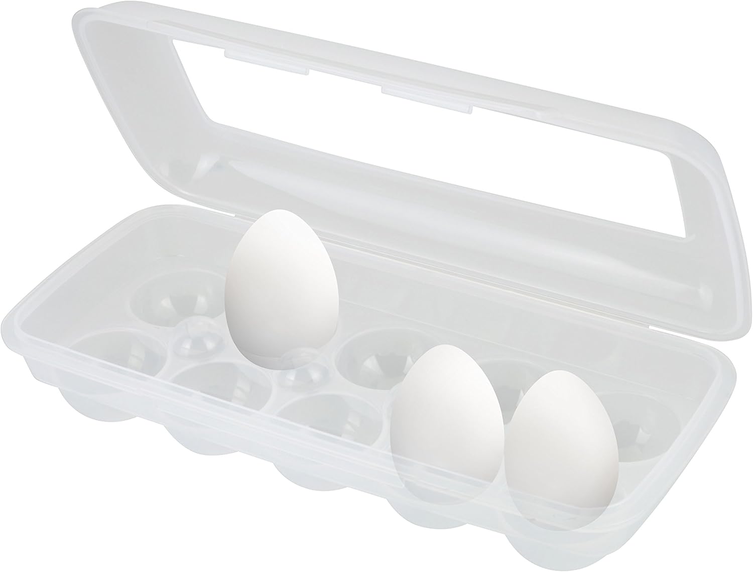 10er Eier Eierdose Eierbox + gratis Microfasertuch -VANI- 30 x 30 cm Behälter Frischhaltedose Vorratsdose Transportbox