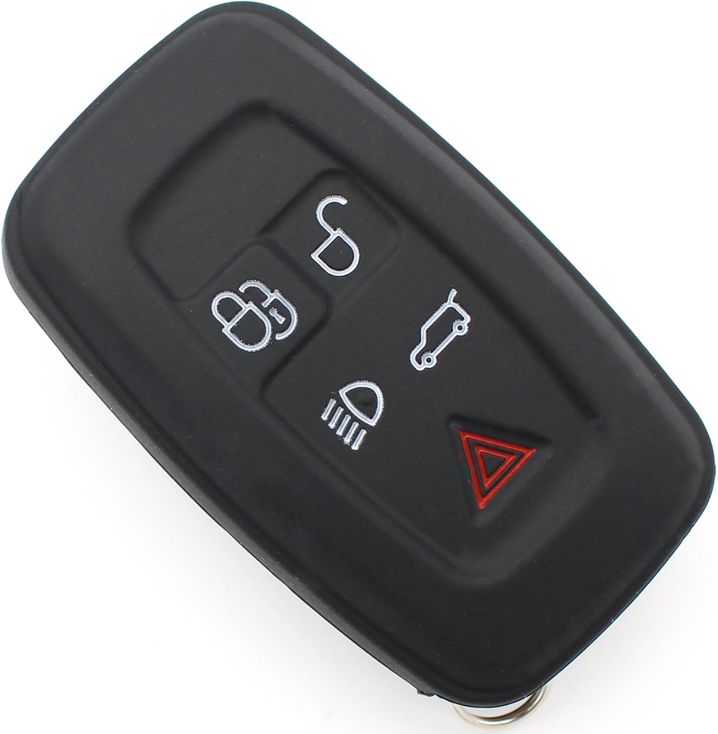 Finest-Folia LB Silicone Key Cover for 5-Button Car Keys, Black