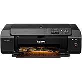 Canon PIXMA PRO-200S Professional 13" Wireless Inkjet Photo Printer, 3" Color LCD, 8-Color Dye Ink, Black