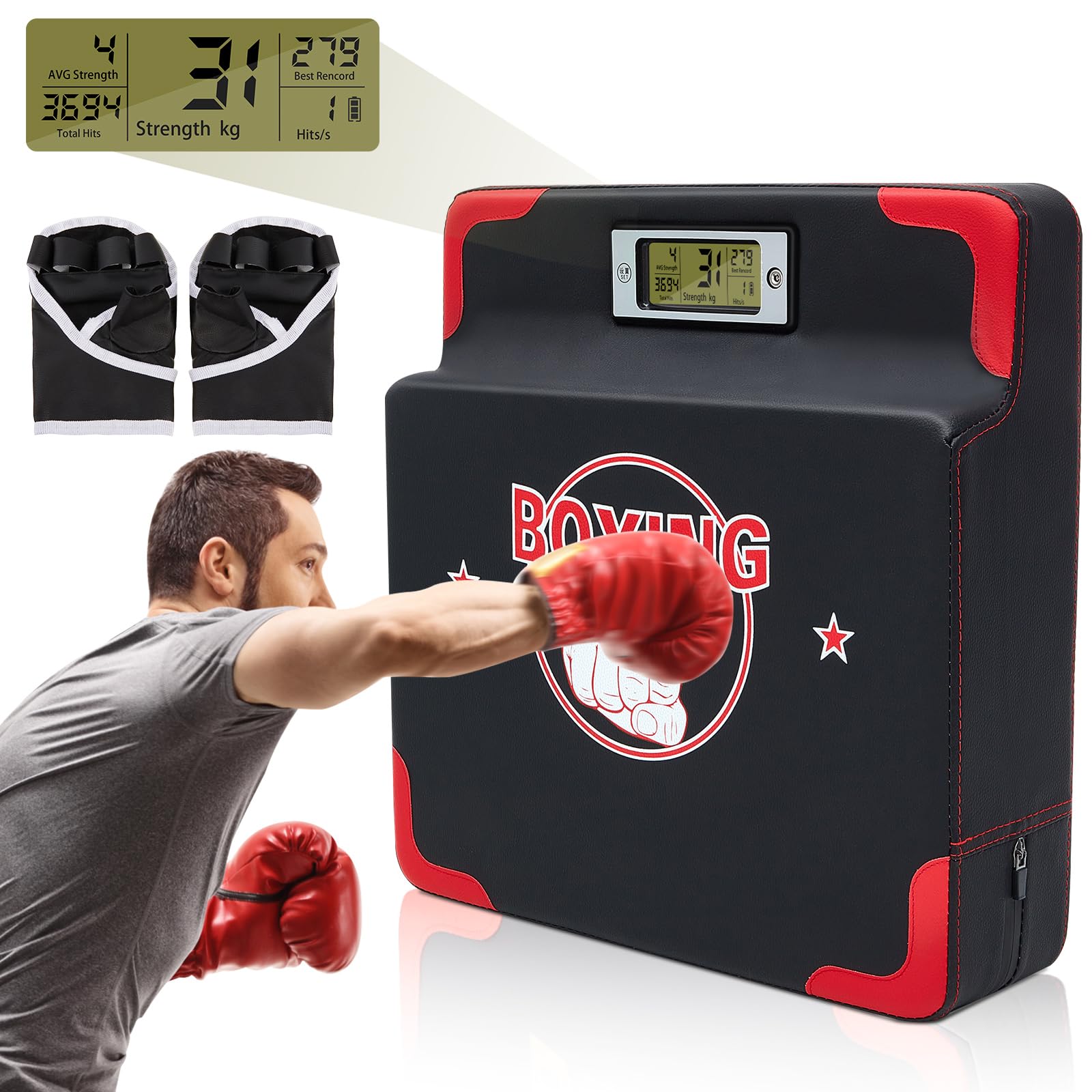 Photo 1 of *** screen broke***
Boxing Strength Tester Punch Force Sensor Adjustable Height Boxing Training Equipment Wall Mounted Boxing Boxer Boxing Machine Wall Punch Pad Boxing Punching Bag Machine for Adult Kid (Stylish)