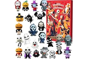 ROORUZ Halloween Christmas Advent Calendar2023, 24 Days of Christmas Advent Calendar Box, Kids Adult Christmas Countdown Calendar, 24 Cute Cartoon Elf Dolls Christmas Holiday Stocking Stuffer Gift Ideas (Greener)