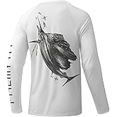 Palmyth Fishing Shirts for Men Long Sleeve UPF 50+ T Shirt Sun Protection Tee UV T-Shirts