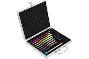 ETERMETA Solfeggio Tuning Fork Set - 9 Tuning Forks (174 Hz, 285 Hz, 396 Hz, 417 Hz, 528 Hz, 639 Hz, 741 Hz, 852 Hz, 963 Hz) Perfect for Sound Healing with an Exquisite Aluminum Gift Box