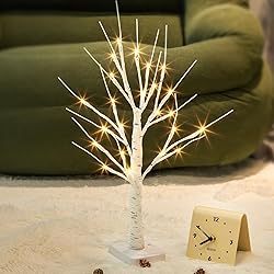 PABIPABI Lighted Birch Tree, 22'' Christmas Tree