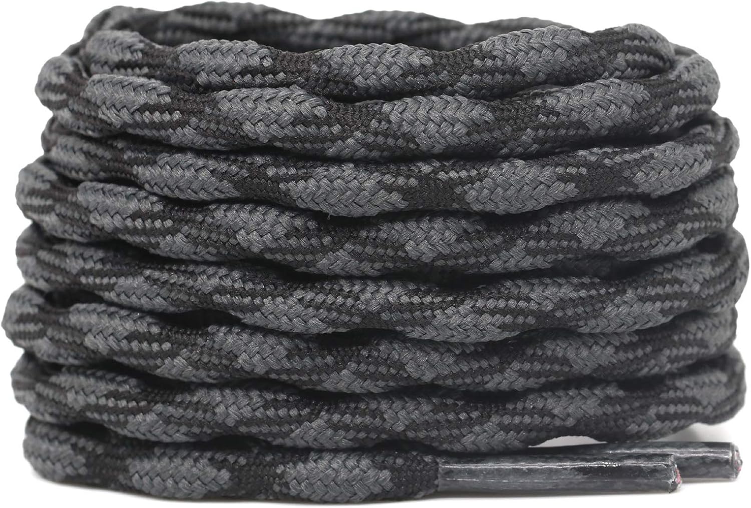 DELELE 2 Pair Round Wave Shape Non Slip Heavy Duty and Durable Outdoor Climbing Shoelaces Hiking Shoe Laces Shoestrings: Shoes