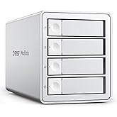 ORICO Daisy Chain 4 Bay Hard Drive Enclosure USB 3.2 Gen 2 Aluminum Das Enclosure USB C Expansion Max Up to 264TB for 3.5-inchs HDD -9948C3