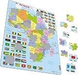 Larsen K13 Africa Political Map Jigsaw Puzzle 70 Piece Tray Frame English view 7
