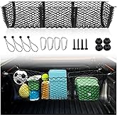Gestec 3 Pocket Truck Bed Cargo Net for Toyota Ford Dodge GMC Chevy Silverado, Universal Pickup Mesh Storage Net 47.2" x 11.8" Stretchable Elastic Truck Bed Grocery Holder Net with 4 Ball Bungees