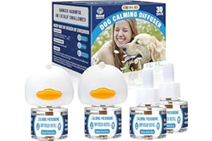 SHIUMORE Dog Calming Pheromones Diffuser: 6-in-1 Kit Appeasing Pheromone Diffuser to Calm (2 Plugin+4x48ml Refills) for Comfort Reduces Stress Anxiety, Long-Lasting Appeasing Pheromone for Pet Dog Cat (6in1)