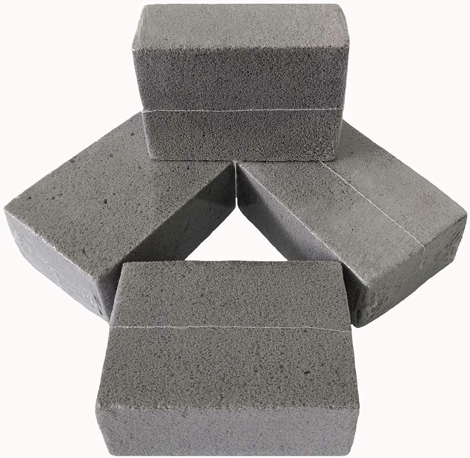 KAWABOSS Grill Brick Stone Cleaning Block Reusable De-Scaling Stones Pumice Stone for Pool Tile Four Pack
