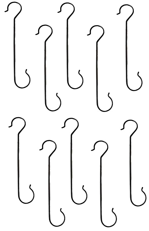 TRUPHE Metal Extension Hook And Plant Hanger, 40x7 cm, 10 Piece