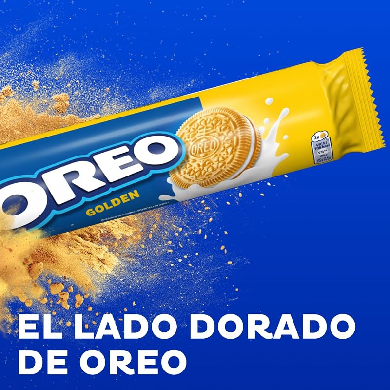 Biscoitos oreo golden baunilha recheados com creme sabor baunilha 154g