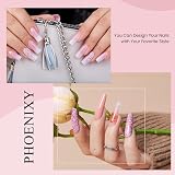 PHOENIXY Poly Nail Gel Kit 8 Colors 36W Lamp Full DIY Extension Set view 4