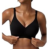 FITPPY Jelly Wireless Bras for Women Push Up Seamless No Underwire Deep V Bras Comfortable Tshirt Bralettes Everyday Bras