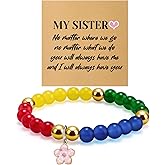 Sister Birthday Bracelet for Women Long Distance Friendship Bracelets Sisters Gift from Sisters Friend Bracelets for Women Friendship Birthday Jewelry for Woman Christmas Mothers Day Gift for Sister