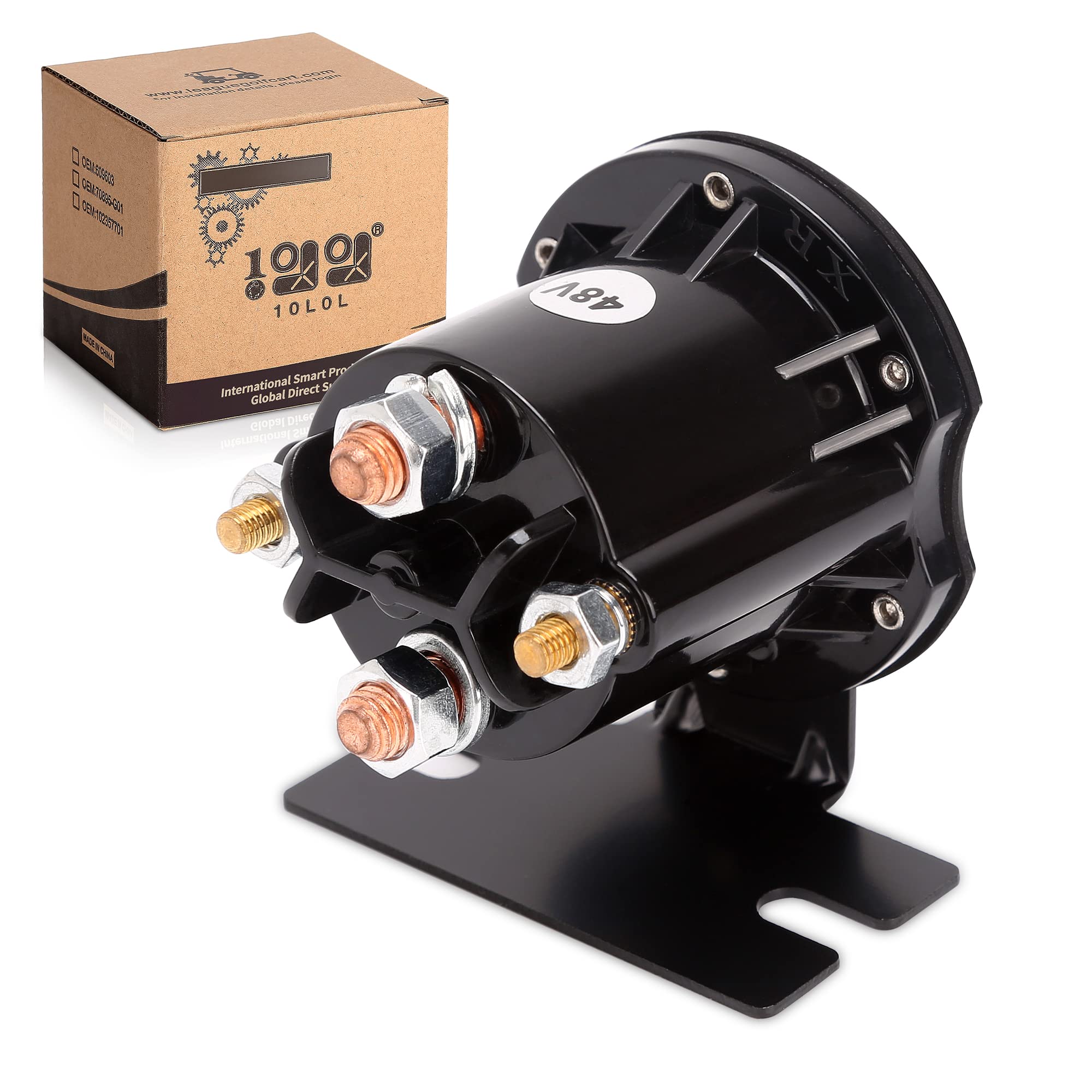 10L0L Golf Cart Solenoid, 48 Volt EZGO Solenoid for TXT 2010-up Electric Golf Buggies,OEM# 612711