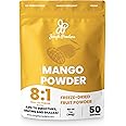 Jungle Powders Freeze Dried Mango Powder 7 Ounce Bag, Mango Extract For Baking No Sugar Added Dry Mango Powder Juice Additive Free Mangoes Whole Fruit Dried Mango Juice For Smoothie Flavoring