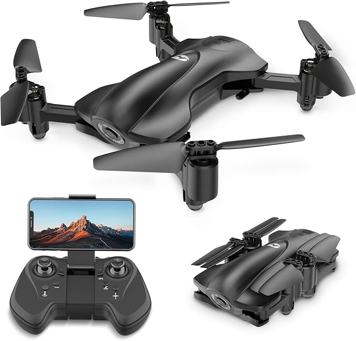 Holy Stone GPS Drone FPV Drones with Camera for Adults 1080P HD, Foldable Drone for Beginners, RC Quadcopter with GPS Return Home, Follow Me, Altitude Hold and 5Ghz WiFi Transmission Live Video, HS165
