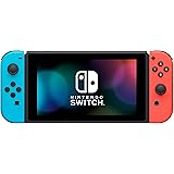 Nintendo Switch V2 Game Console - Black (HAC-001(-01) w/ OEM Blue/Red Joycon (Renewed)