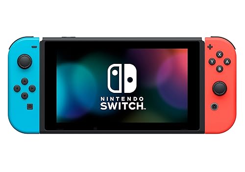 Nintendo Switch Game Console - Black (HAC-001(-01) w/ OEM Blue/Red